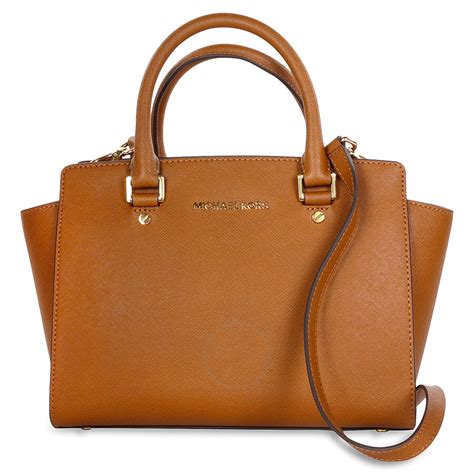 michael kors 30s3glms2l|Selma Saffiano Leather Medium Satchel .